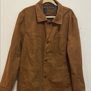 Pendleton outdoor chore coat in cognac canvas